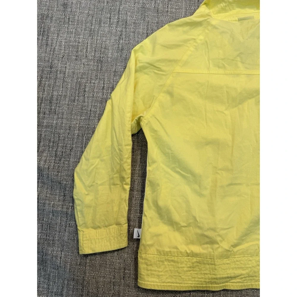 NIKE Size Small Jacket‎ Running Dry-Fit Wind Breaker Play Up Yellow White Black